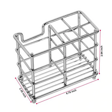 Load image into Gallery viewer, Toothbrush Holder Stainless Steel Multifunction Practical Bathroom Toothpaste Holder Stand Vertical Toothbrush Holder Storage
